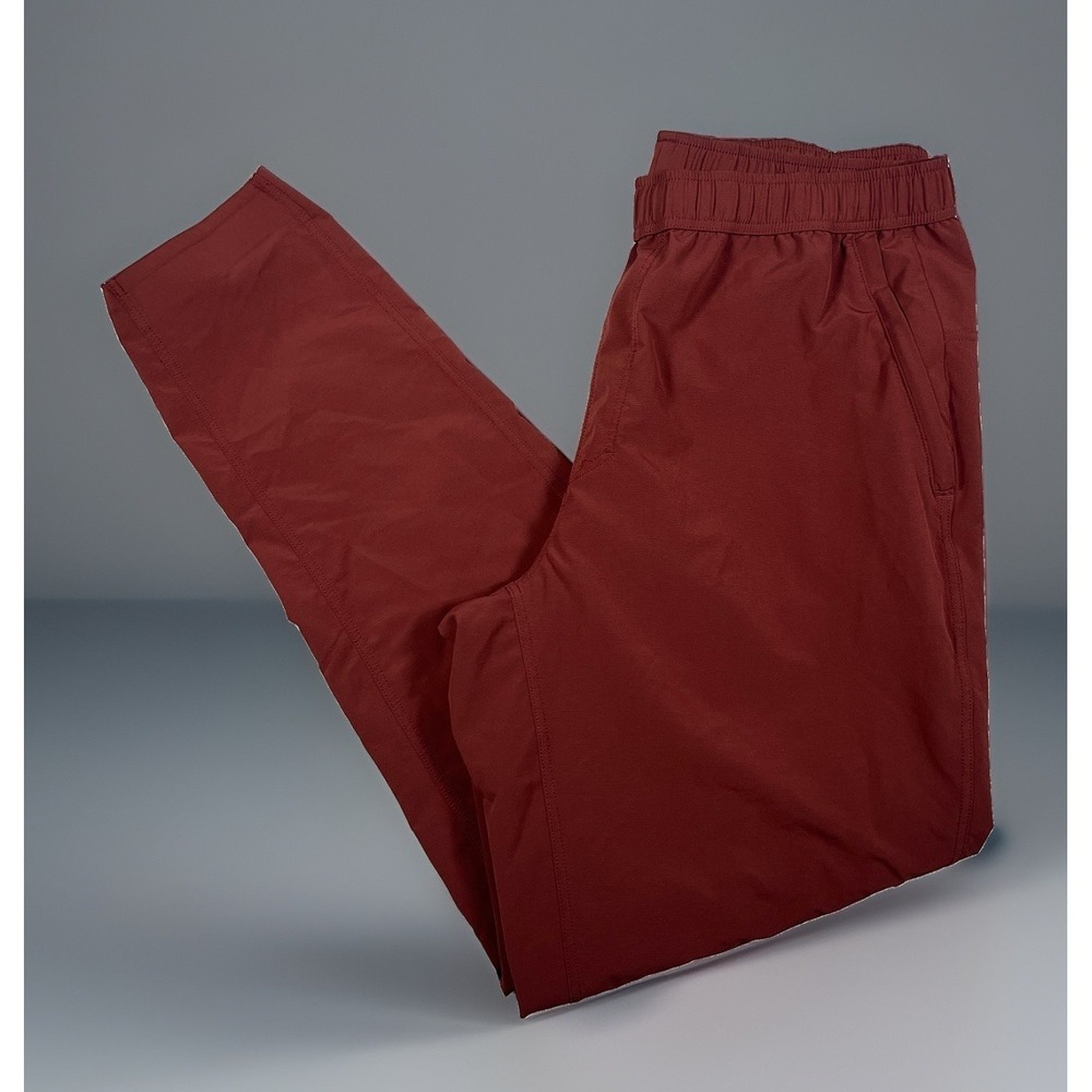 Janji Mens Transit Tech Pants Medium Rust Brown Running Athletic Joggers Stretch